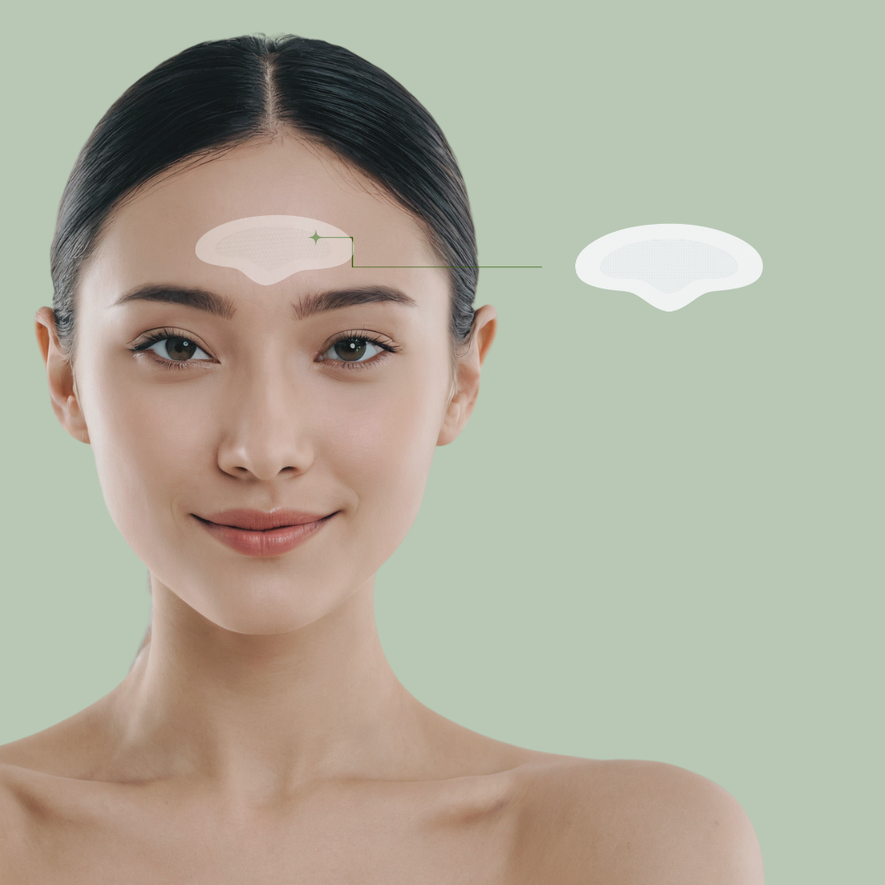 Tampalan Kedutan Dahi Microneedle - 3 Keping