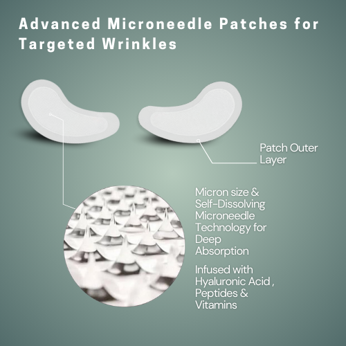 Target Eye Wrinkles While You Sleep ✨ Microneedle Patches for under eye wrinkles